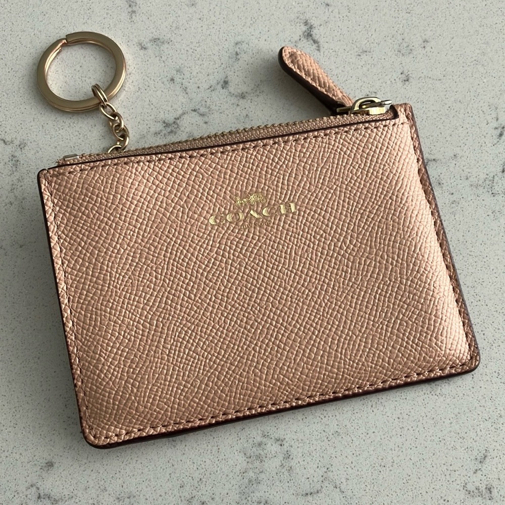 Coach Mini Skinny ID Wallet in Nude Blush